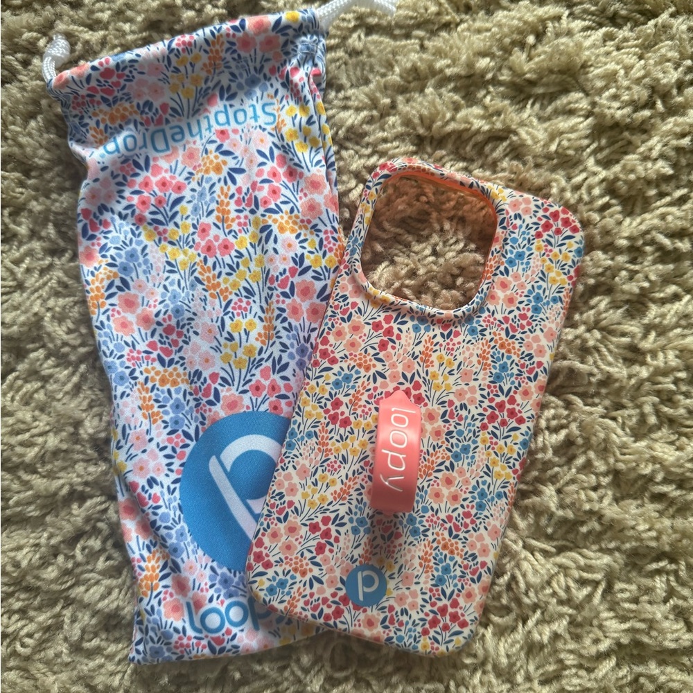 Loopy Case Floral Phone Case with Loop - iPhone 14 Pro